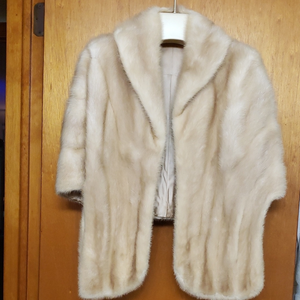 Elegant Cream Fur Coat